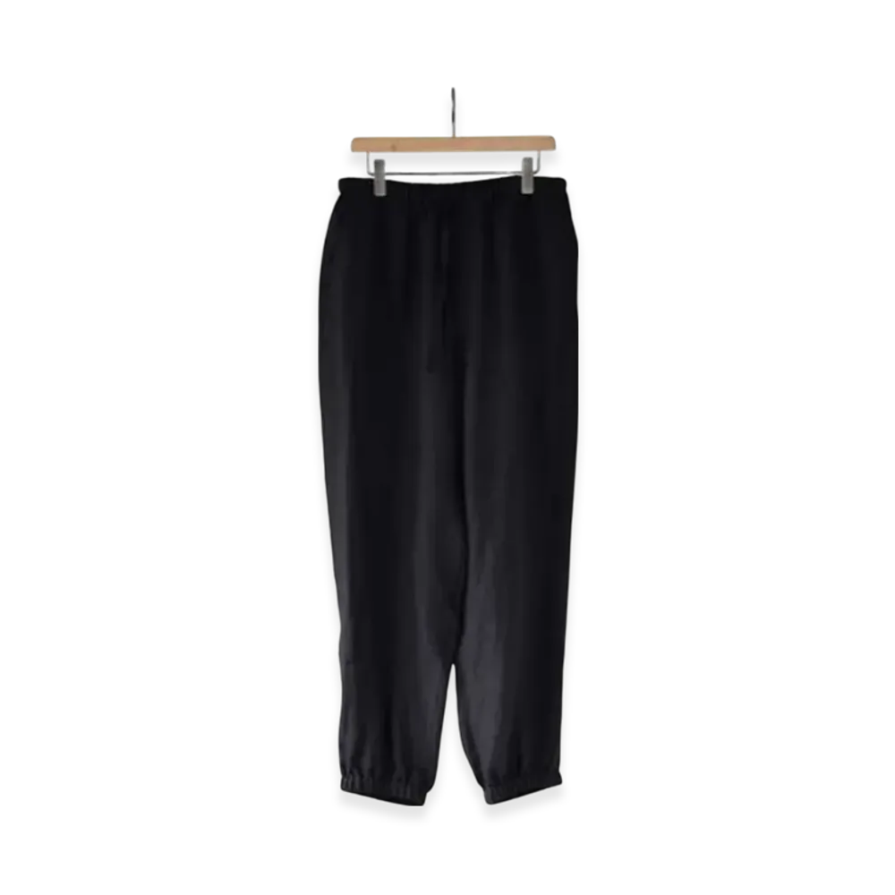 COMOLI Canapa Drawstring Pants "Black"