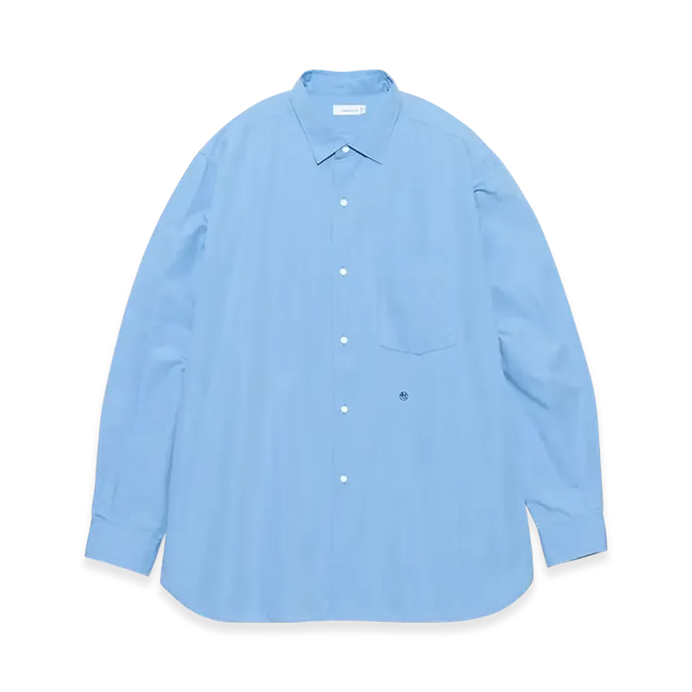 nanamica Regular Collar Wind Shirt "Sax"