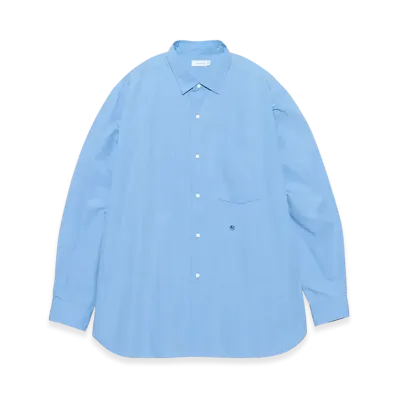 nanamica Regular Collar Wind Shirt "Sax"