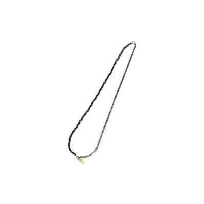 S'YTE Onyx Brass Chain Necklace Bracelet "Black"