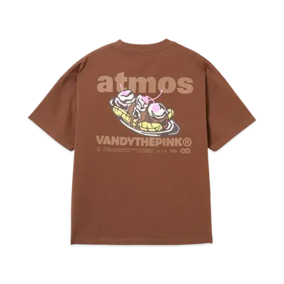 atmos x VANDY THE PINK Banana Split Eye Logo Tee "Brown"