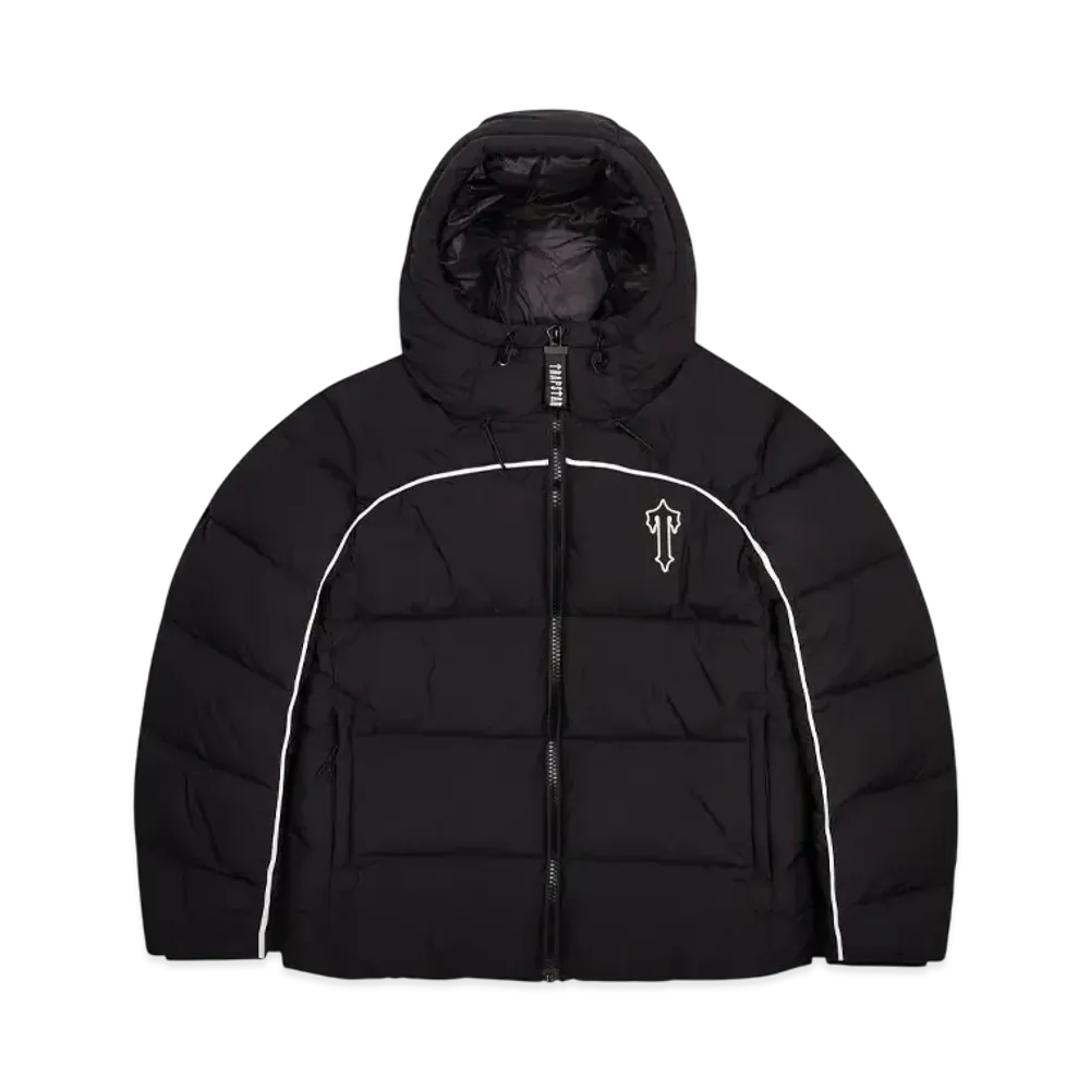 TRAPSTAR Pre Order Irongate Arch Pipping Puffer "Black/White"