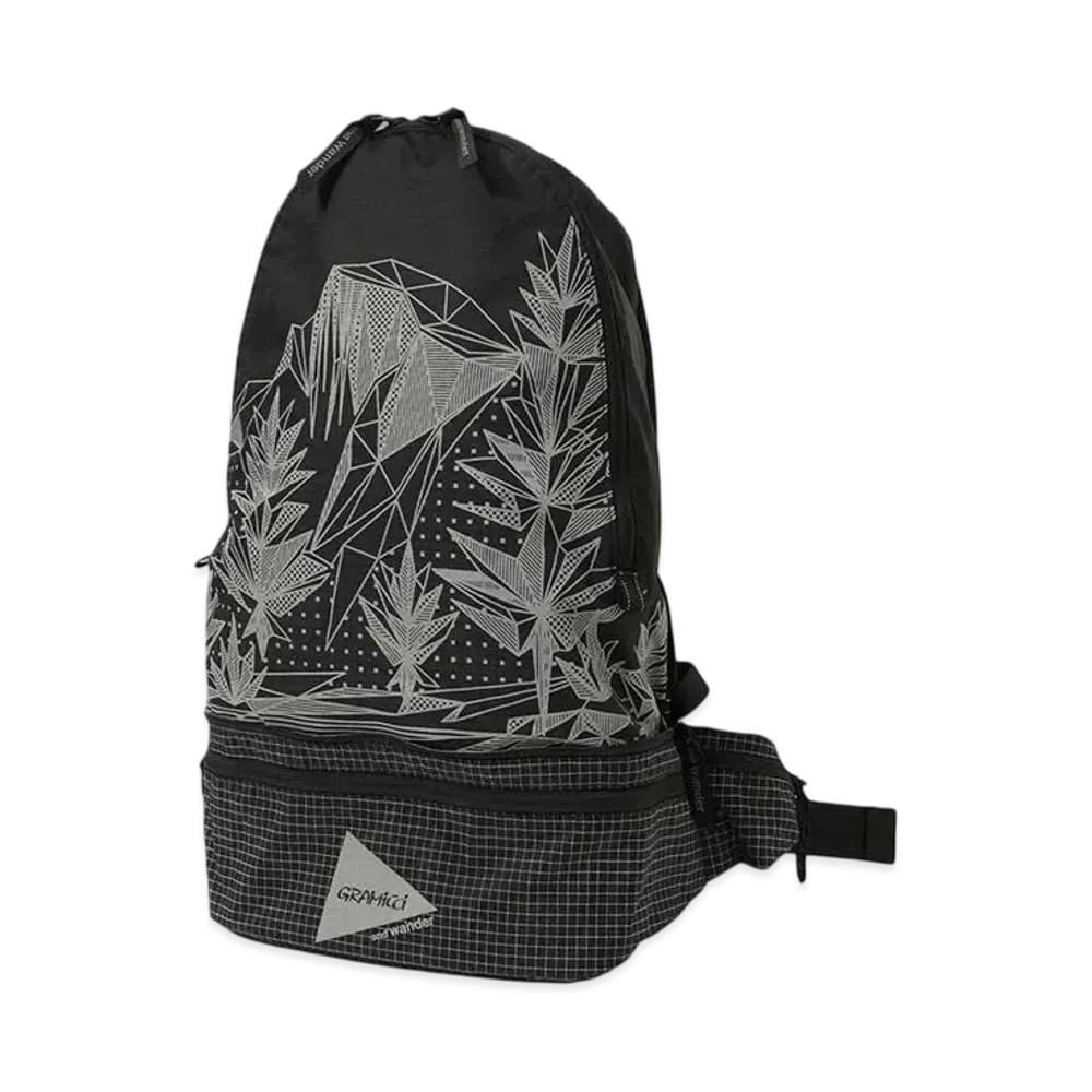 GRAMICCI x and wander 2way ripstop bag"BLACK"