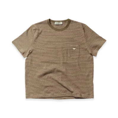 OUR LEGACY Work Shop x Emporio Armani Tasca T-Shirt "Macchiato Stripe"