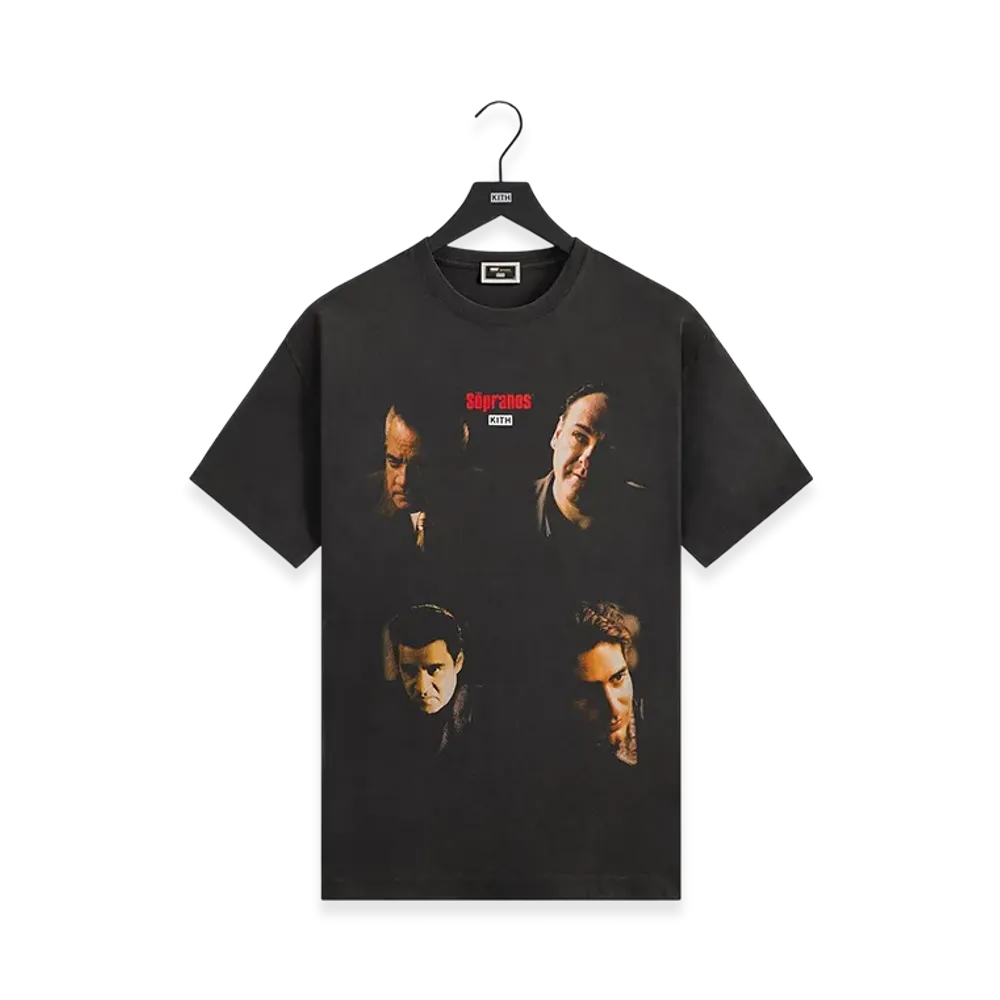 Kith x The Sopranos Characters Vignette Vintage Tee "Black"