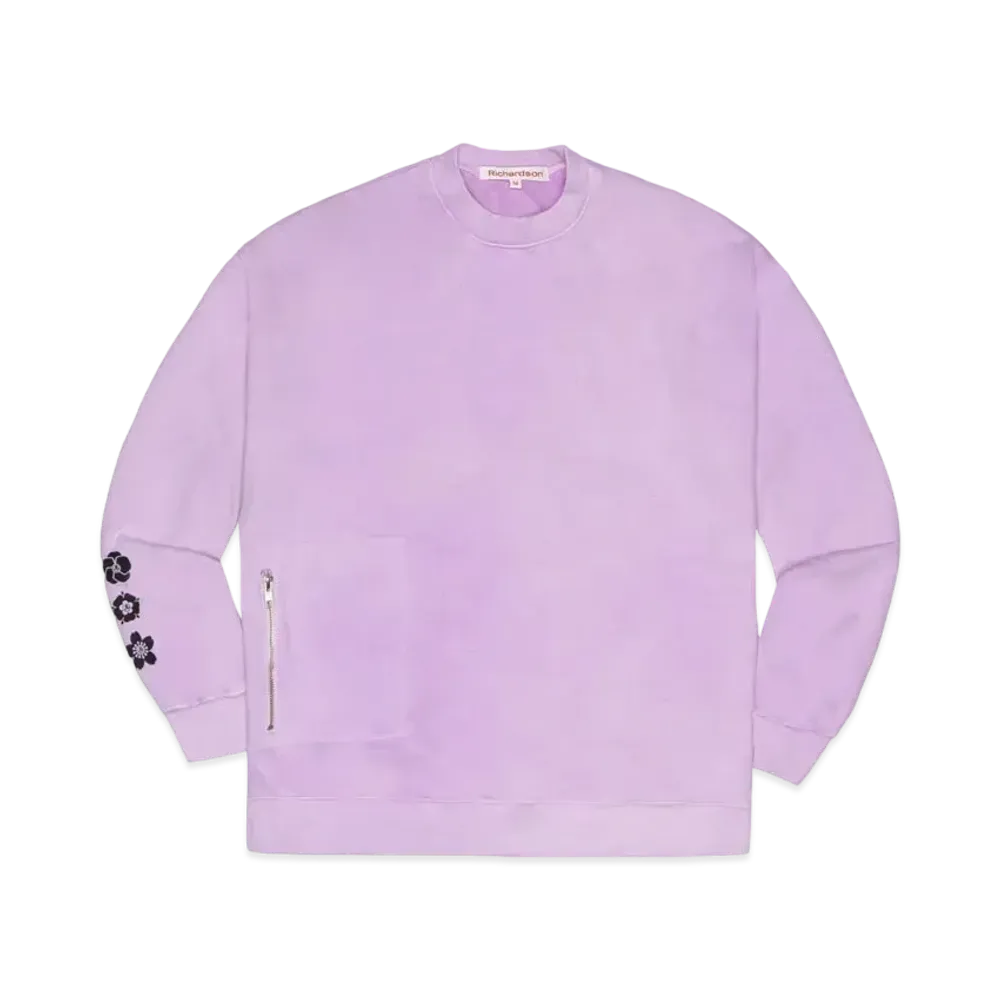 Richardson PIGMENT DYED DROP SHOULDER CREWNECK "Lavender"