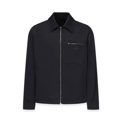 FENDI Stretch Cotton Jacket "Navy Blue"