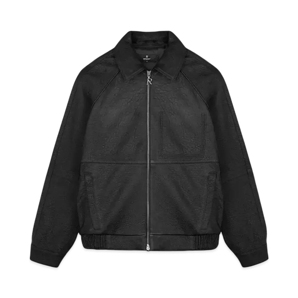 REPRESENT Overdrive Leather Jacket "Black"