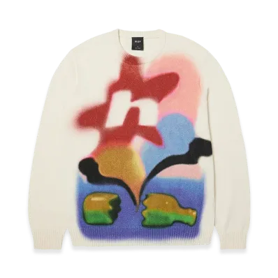HUF WINTER 25 Soft Focus Crewneck Sweater "Multi"