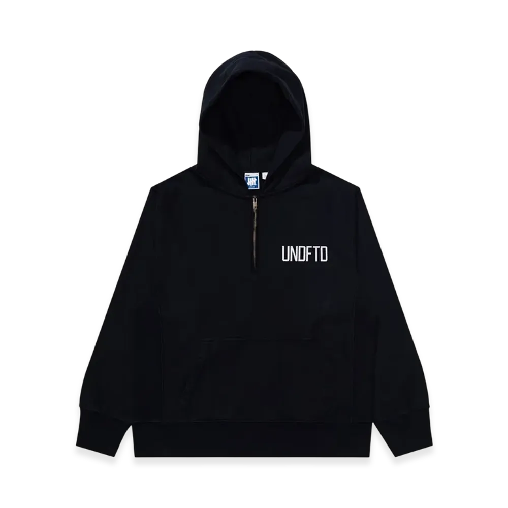 UNDEFEATED Quarter Zip Pullover Hood "Navy"