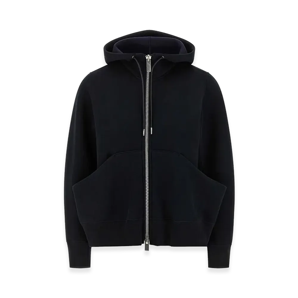 sacai Women's Sponge Hoodie "Black"