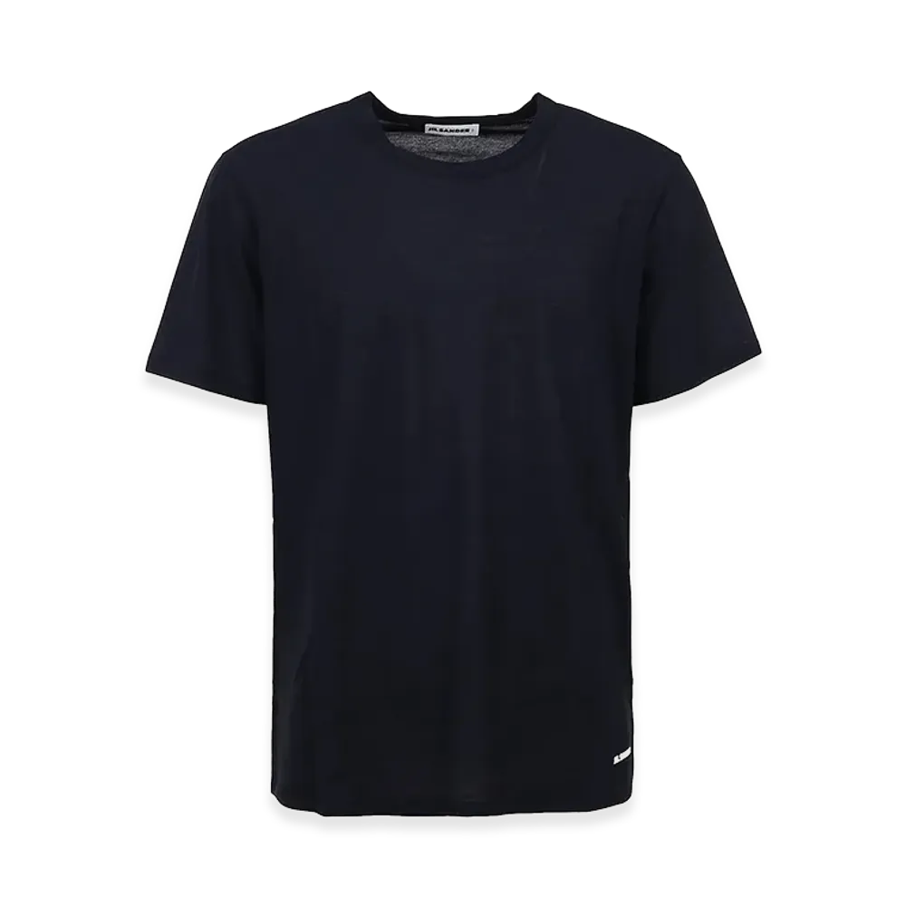 Jil Sander Cotton Crewneck T-Shirt "Dark Blue"