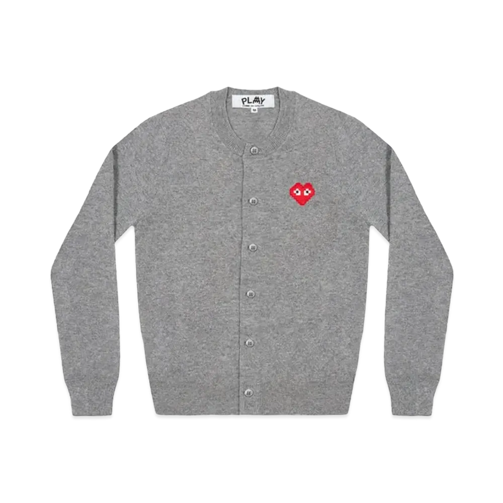 PLAY COMME des GARCONS Invader Ladie's Cardigan "Top Grey"