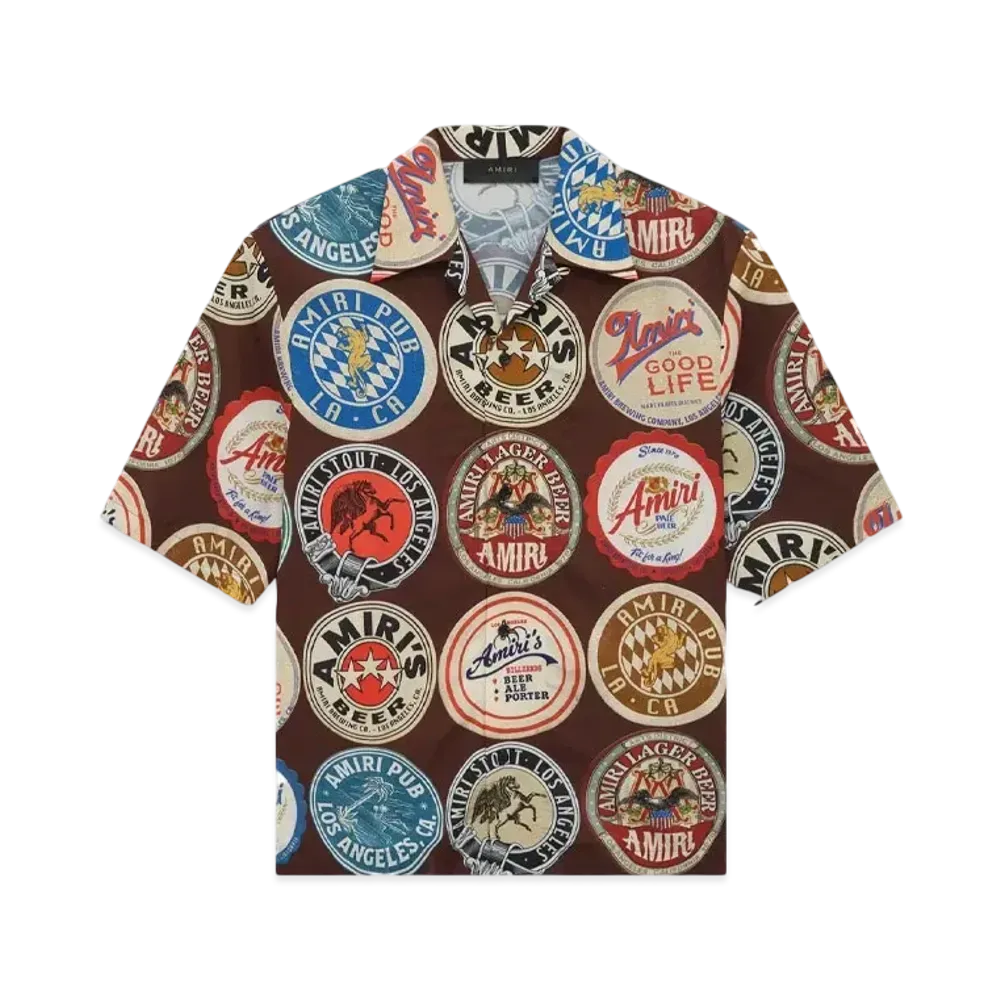 AMIRI Coasters Bowling Shirt "Chocolate"