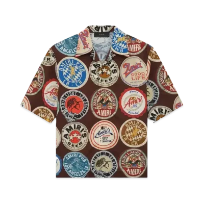AMIRI Coasters Bowling Shirt "Chocolate"