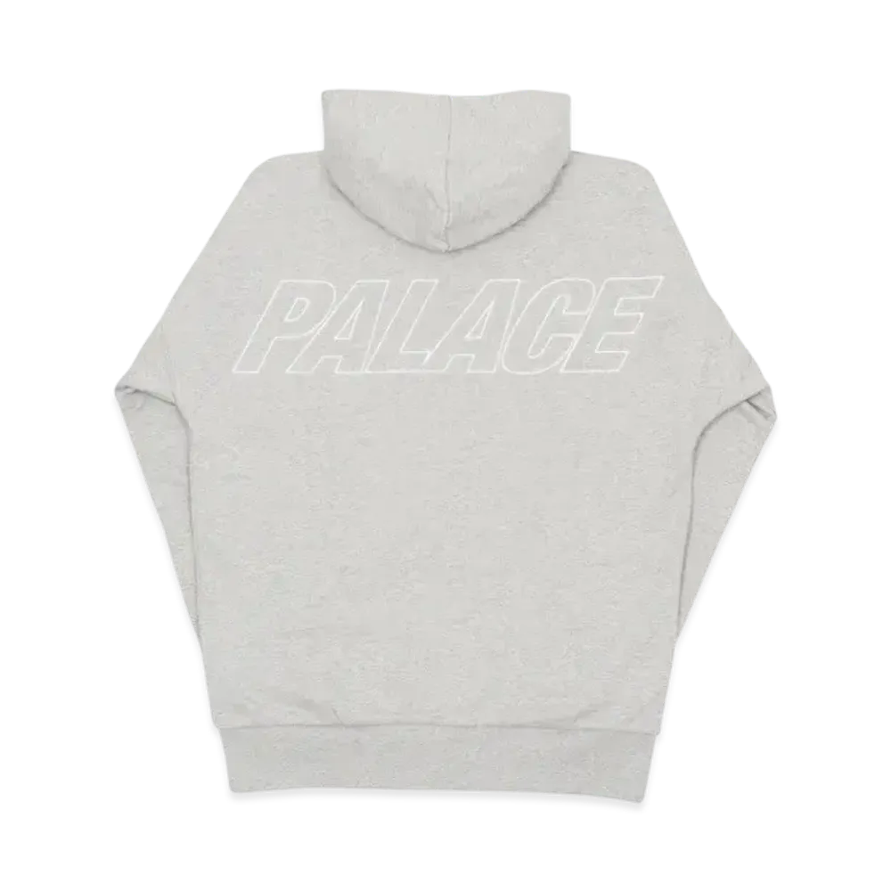 PALACE Waffle Zip Hood "Grey"