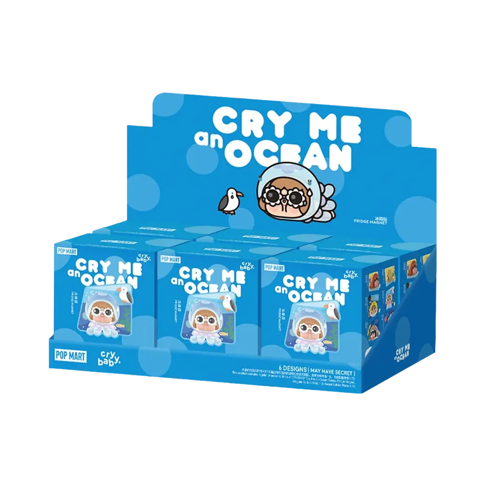 POP MART CRYBABY Cry Me an Ocean Series Fridge Magnet [Assortment Box]