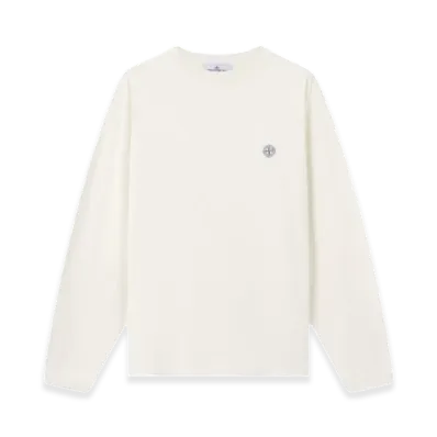 Stone Island 2100024 Combed Organic Cotton Jersey "White"