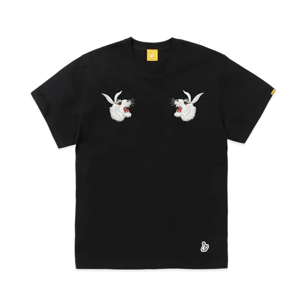 FR2 Embroidery Souvenir T-shirt "Black"