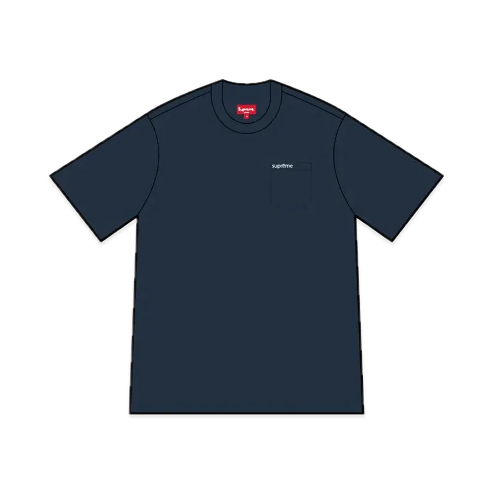Supreme S/S Pocket Tee "Navy" (23FW)