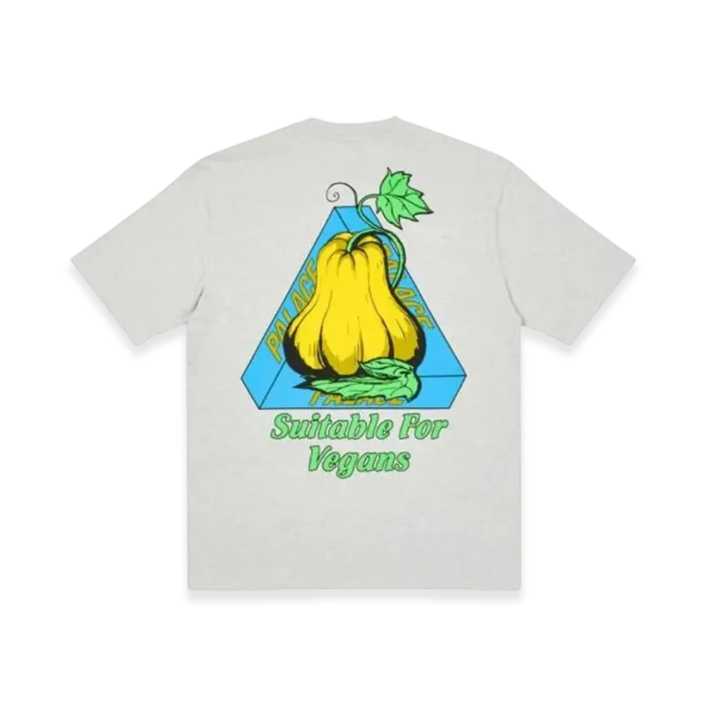 PALACE Nein Cheese Nein Egg T-Shirt "Grey Marl"
