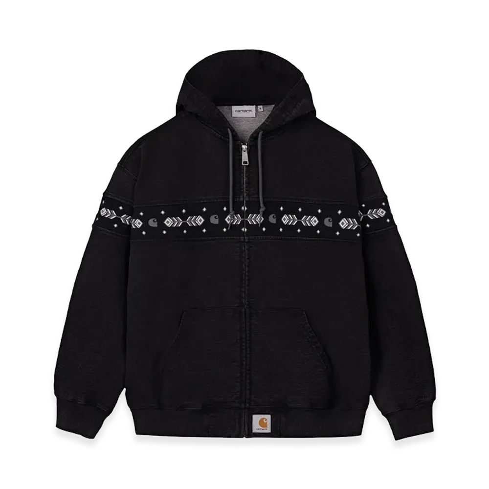 Carhartt WIP Hooded Southwest Sweatshirt "Black Indigo Overdyed"