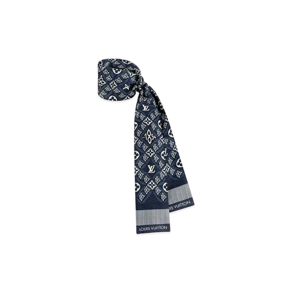 Louis Vuitton Bandeau Since 1854 Scarf "Blue"