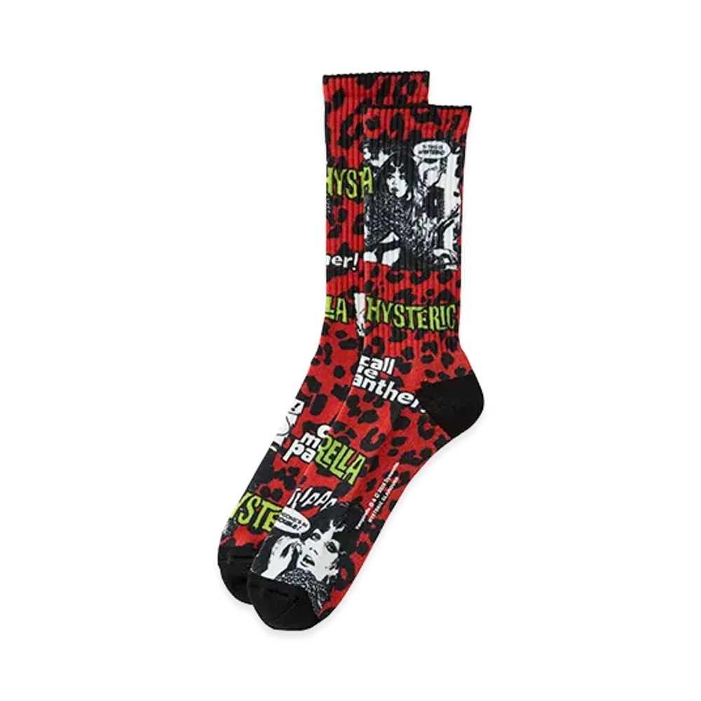 HYSTERIC GLAMOUR x Vampirella Sports Socks "Red"