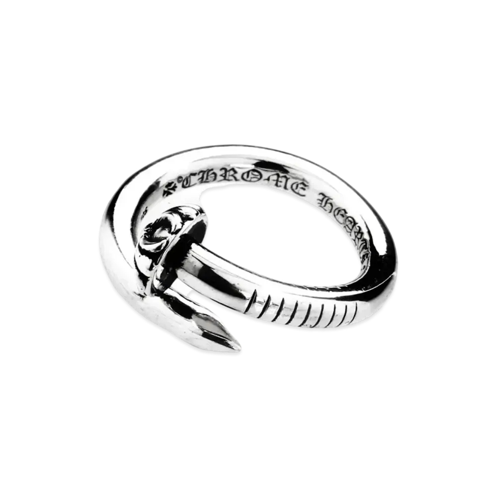 Chrome Hearts Nail Ring w/ Cross Ball "Silver"