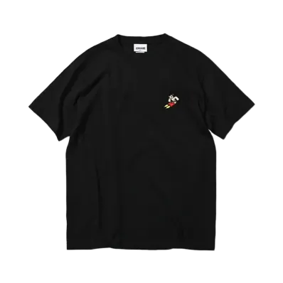 ATOM x HOME GAME EMBROIDERED TEE "BLACK"