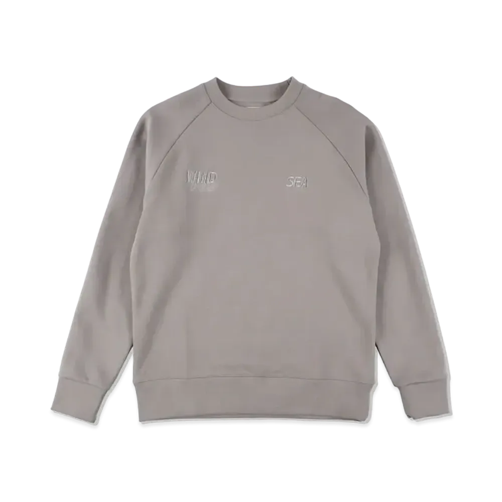 WIND AND SEA WDS-ES Tech Fleece Raglan Basic Crew Neck "Charcoal Basic"