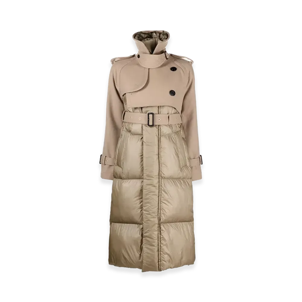 sacai Women's Coats "Beige"