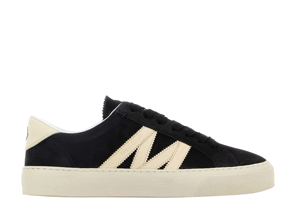 Moncler Midnight Blue Suede Monaco 2 Sneakers "Blue"