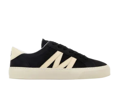 Moncler Midnight Blue Suede Monaco 2 Sneakers "Blue"