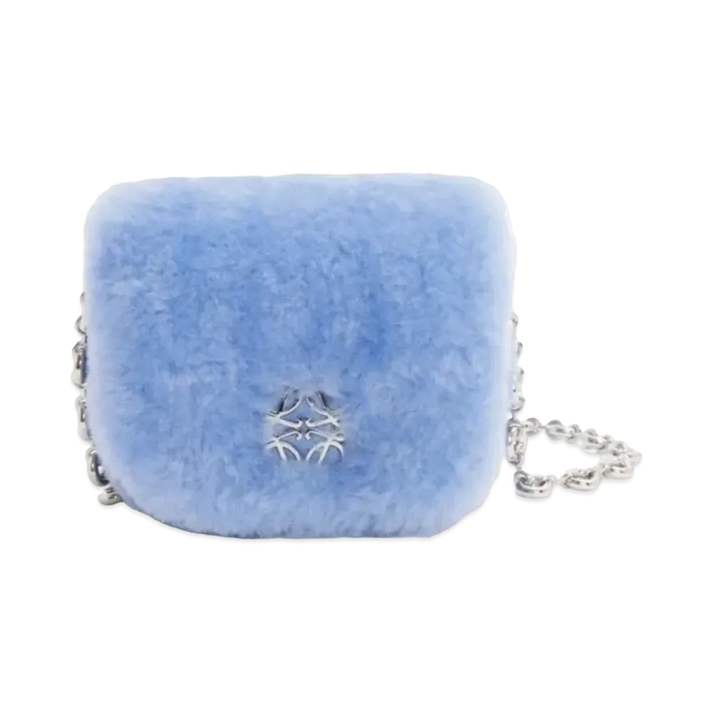 LOEWE Puffer Goya Case Shearing "Seaside Blue"