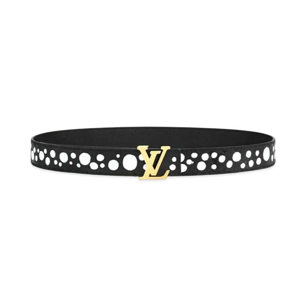 Louis Vuitton x Yayoi Kusama LV Initiales 30mm Reversible Infinity Dots Belt "Noir/Blanc"