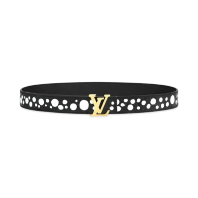 Louis Vuitton x Yayoi Kusama LV Initiales 30mm Reversible Infinity Dots Belt "Noir/Blanc"