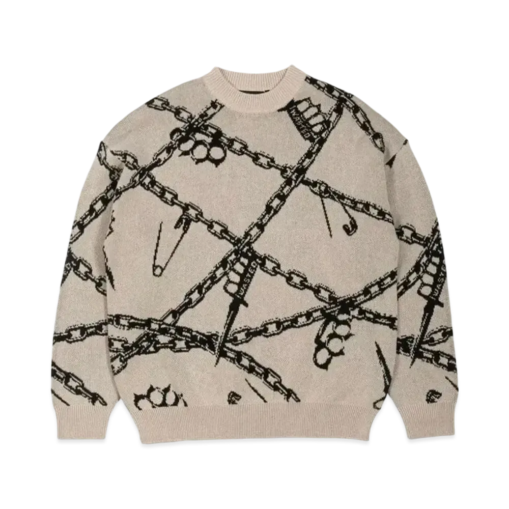 WASTED PARIS Sweater Knucles "Beige"