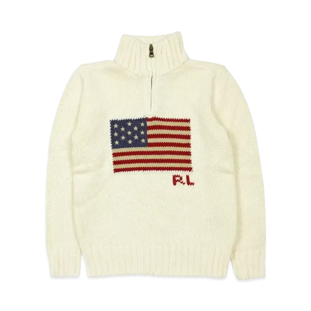 Polo Ralph Lauren Kids Henry Neck Sweater "Cream"