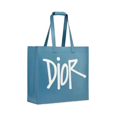 Dior x Shawn Stussy D-Dior Tote Bag "Blue"