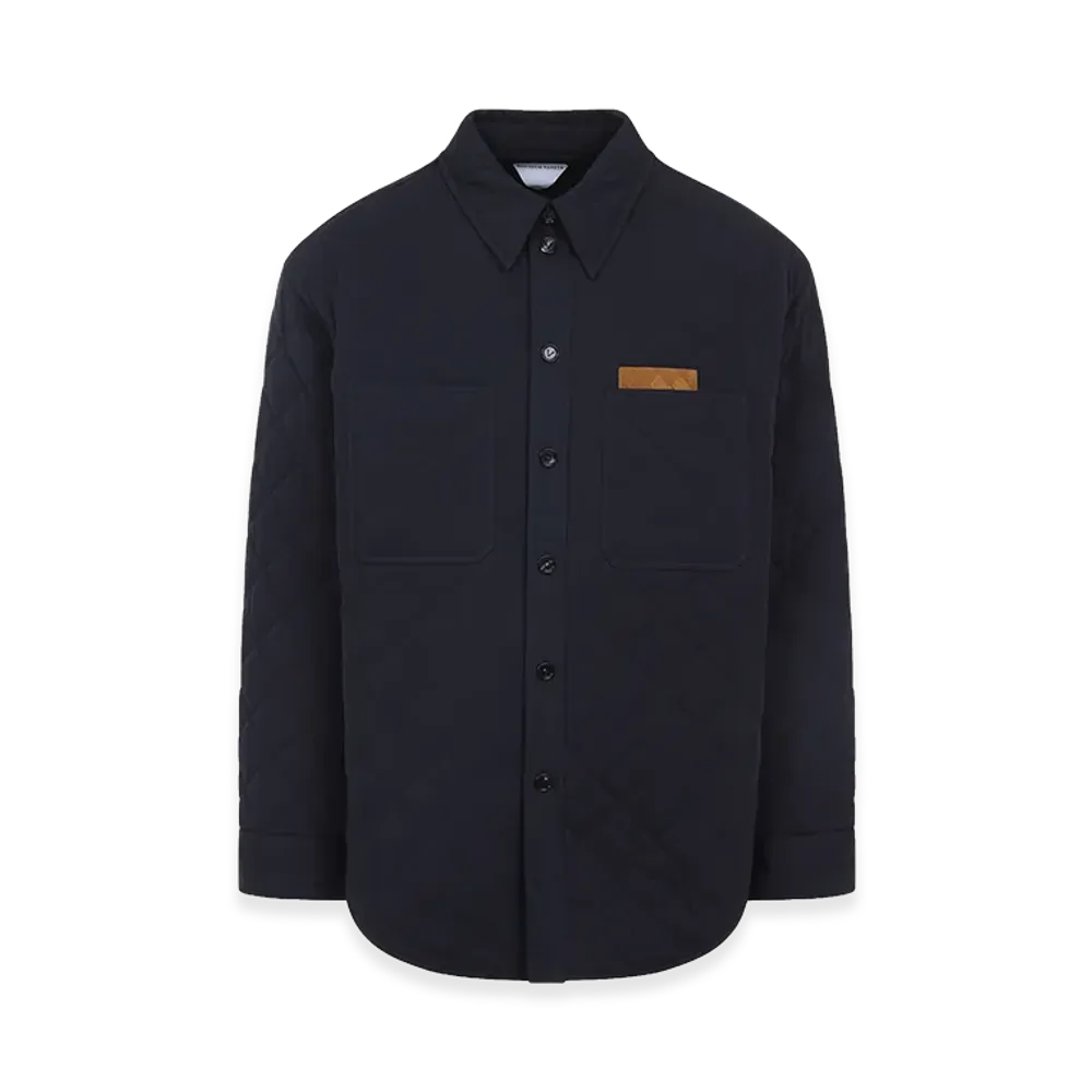 Bottega Veneta Quilted Overshirt "Blue"