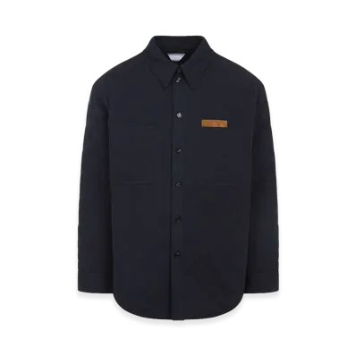 Bottega Veneta Quilted Overshirt "Blue"