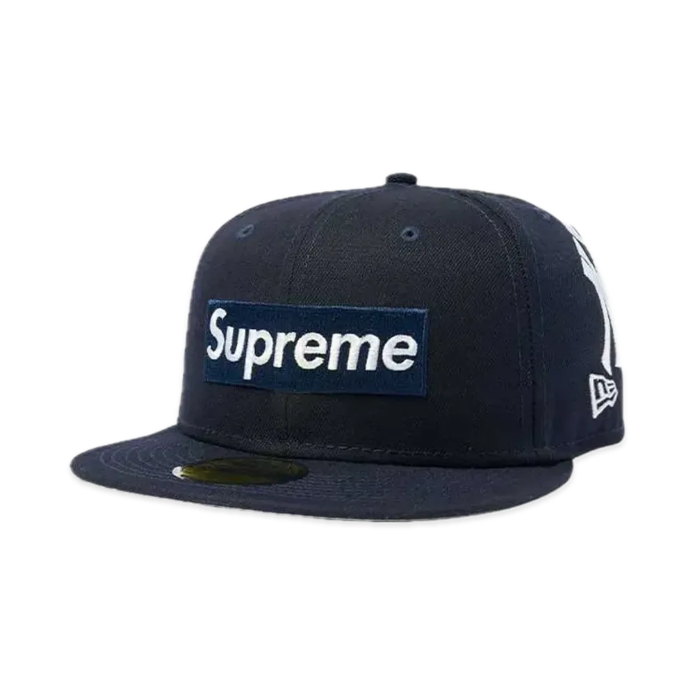 Supreme x New York Yankees Box Logo New Era "Navy"