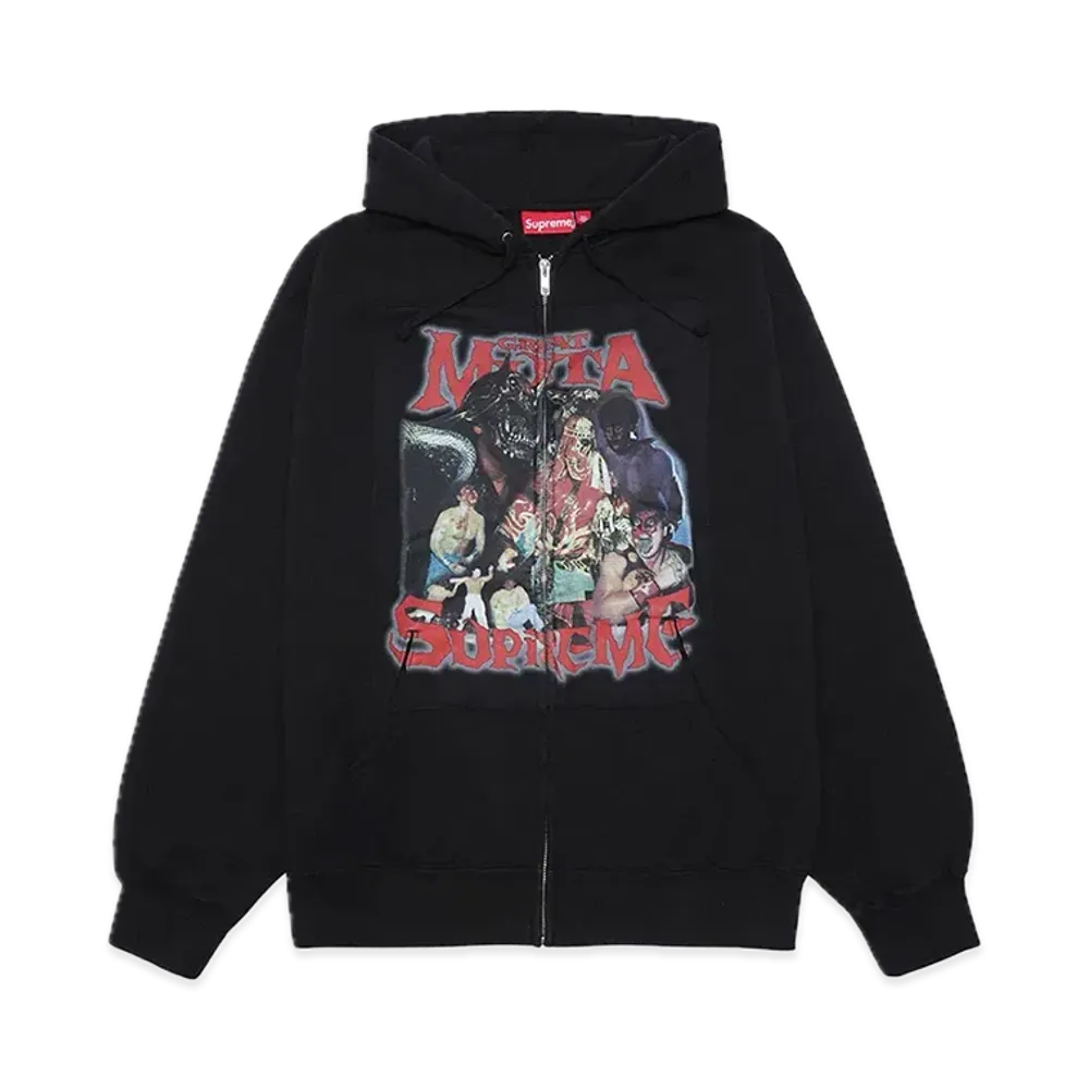 Supreme Muta Zip Up Hooded Sweatshirt "Black"