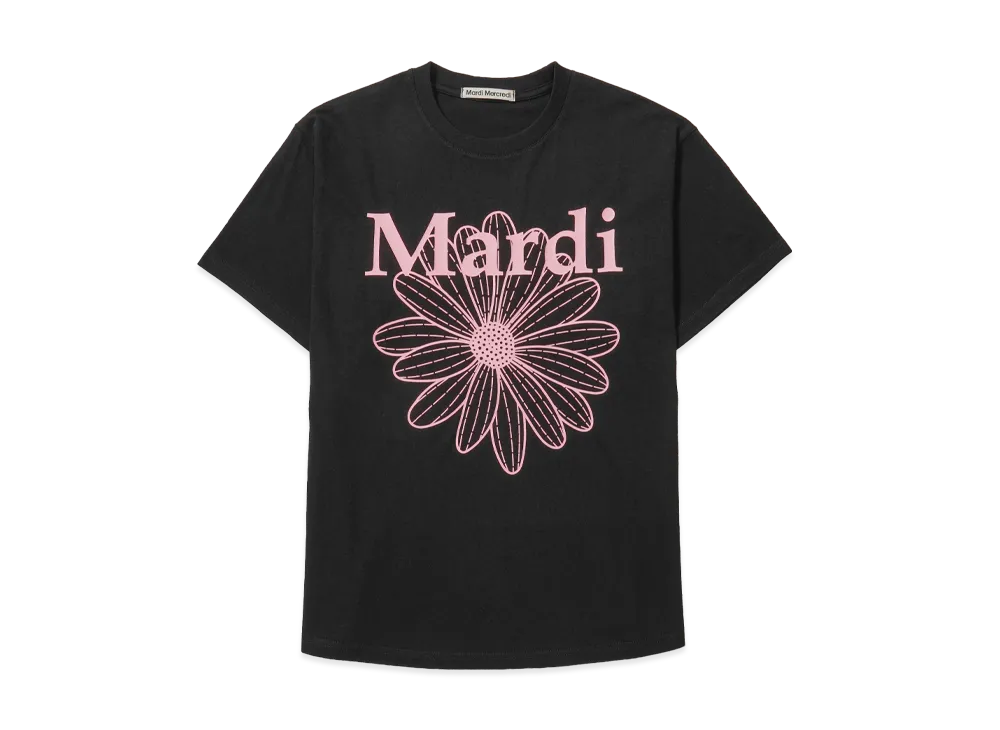 Mardi Mercredi T-Shirt Flowermardi "Black Pink"