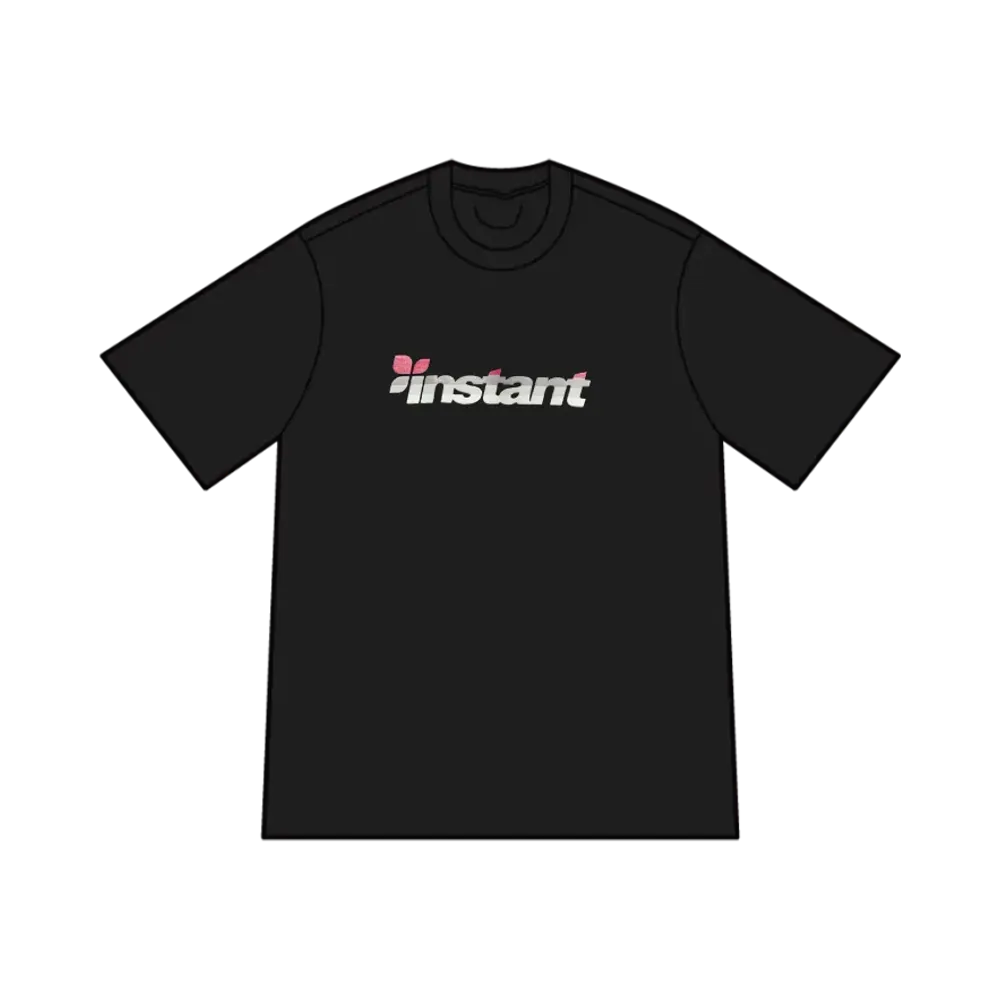 instant 95 Logo Tee "Black/Pink"