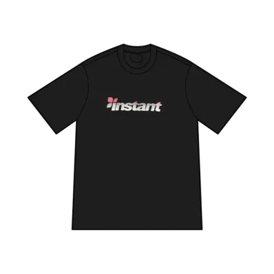 instant 95 Logo Tee "Black/Pink"