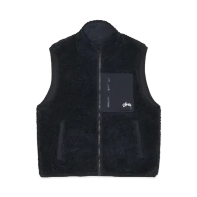 Stussy Sherpa Reversible Vest "Black"