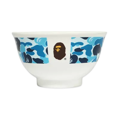 A BATHING APE ABC Camo Rice Bowl "Blue"