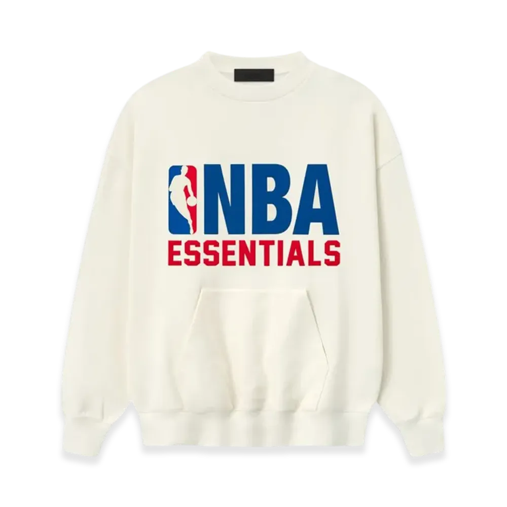 FEAR OF GOD ESSENTIALS NBA Sport Crewneck "Cream White"